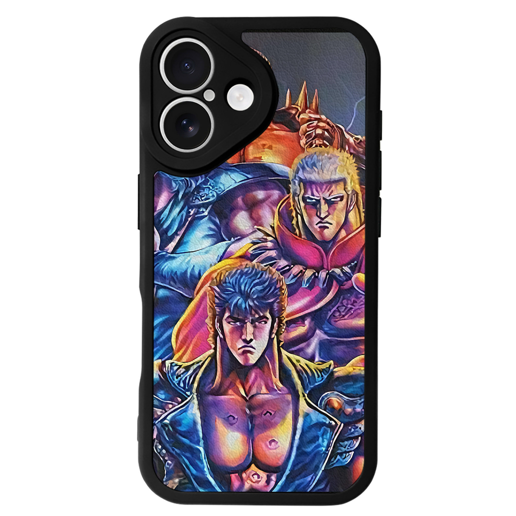 （画像用） 北斗の拳 Fist of the North Star 【iPhone 16シリーズ対応】シリコンスマホケース（レザー調） 材質：シリコン